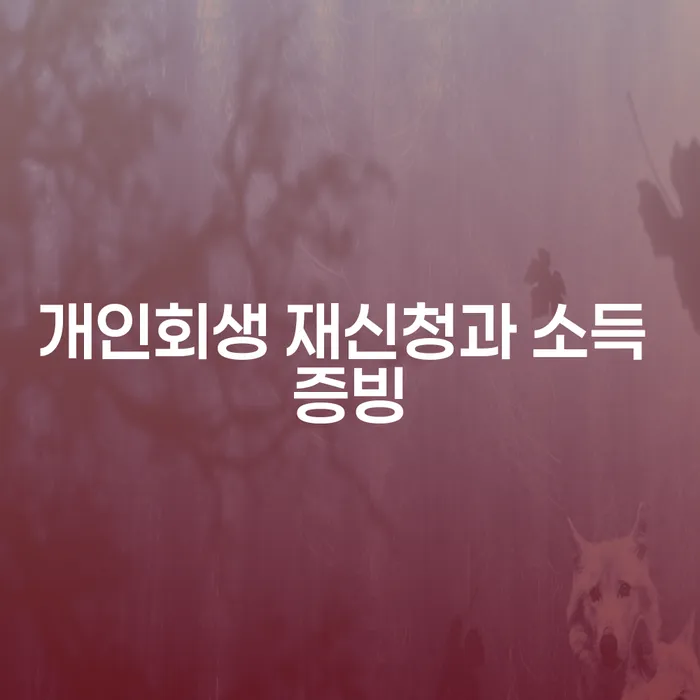 개인회생 재신청과 소득 증빙: 어떻게 준비해야 할까요?