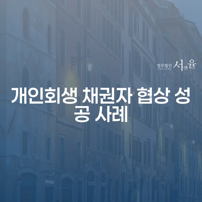 개인회생 채권자와의 협상, 성공 사례는 무엇인가?